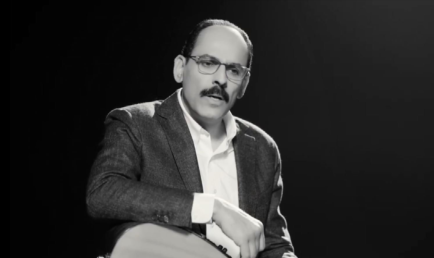 Presidential Spokesperson Ibrahim Kalın is seen in a video clip of the special performance. (DHA Photo)
