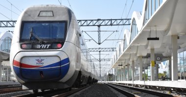 The High Speed ​​Train (YHT) Eskişehir-Istanbul line, Oct. 28, 2022. (AA Photo)