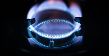 A photo illustration shows a gas flame burning on a stove in Berlin, Germany, Nov., 24, 2022. (EPA Photo)
