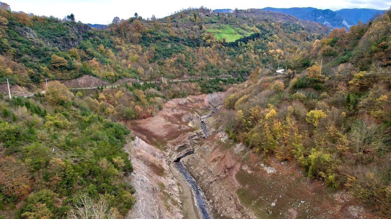 Dams in Kocaeli witness drought due to low precipitation. (AA Photo)