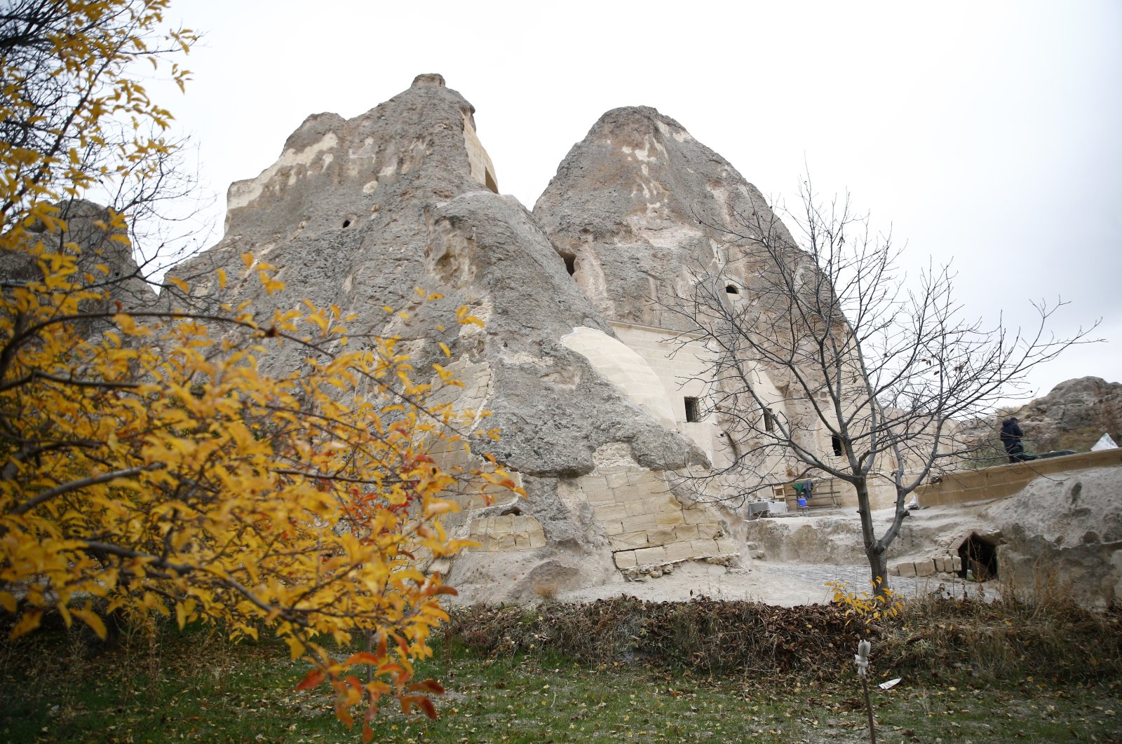 The exterior of the monastery, in Ürgüp, Nevşehir, central Türkiye, Nov. 28, 2022. (AA Photo)