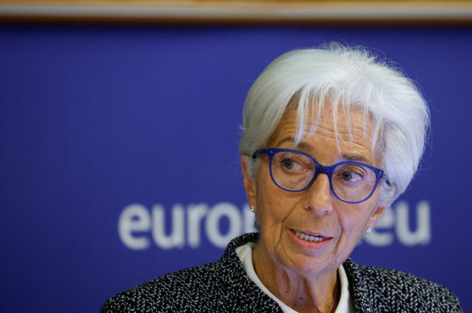 President of European Central Bank (ECB) Christine Lagarde testifies before the Committee on Economic and Monetary Affairs (ECON), of the European Parliament, in Brussels, Belgium, Nov. 28, 2022. (Reuters Photo)