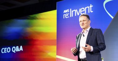 Amazon Web Services (AWS) CEO Adam Selipsky speaks at AWS re:Invent 2022, a conference hosted by Amazon Web Services, Nov. 30, 2022, in Las Vegas, U.S. (AP Photo)