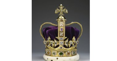 St. Edward's Crown will be worn by King Charles III on his coronation on May 6, 2023. (AP Photo)