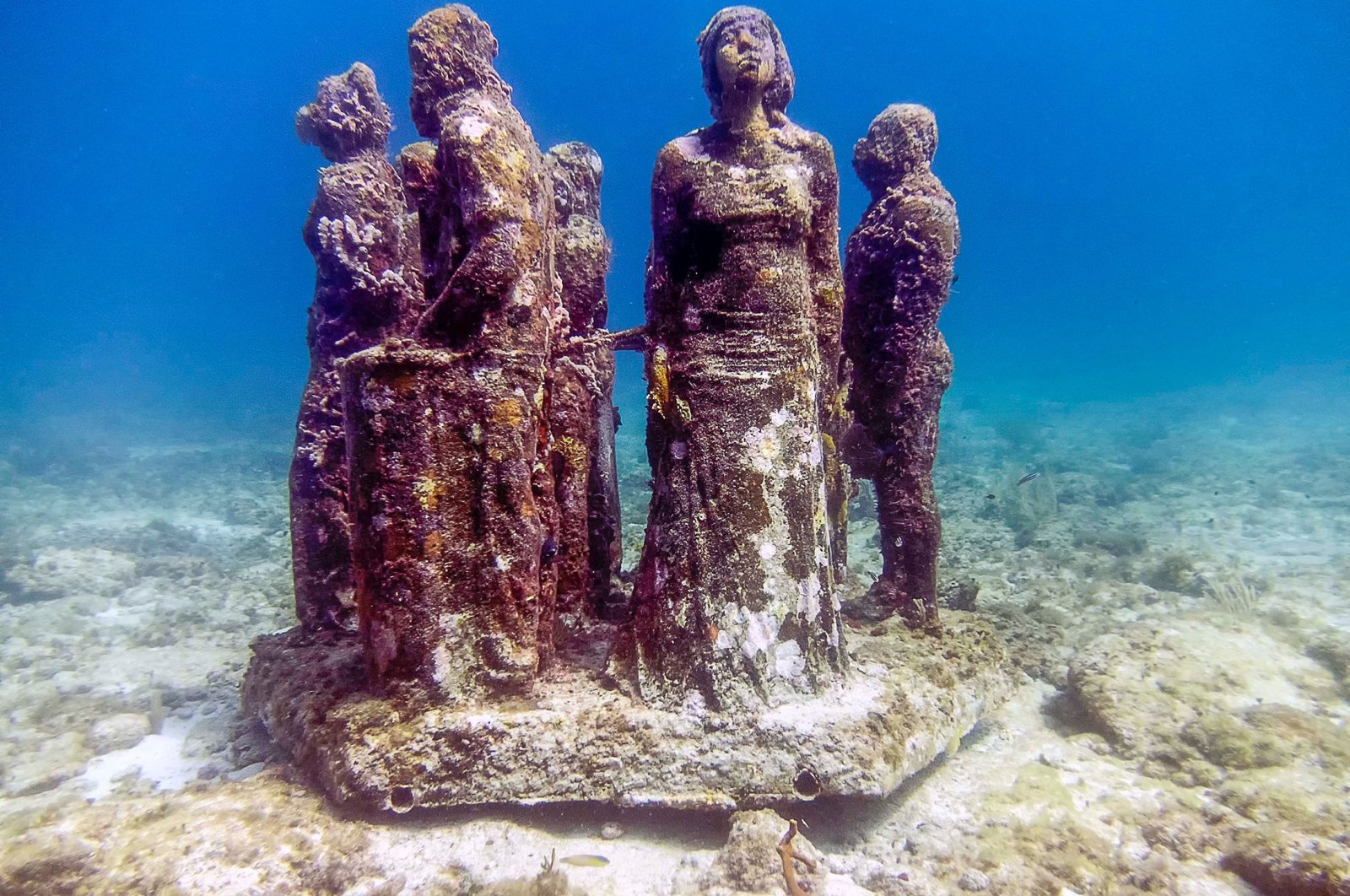 An installation at the Cancun Underwater Museum, in Cancun, Mexico. (Shutterstock Photo)