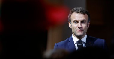 French President Emmanuel Macron speaks at a program in New Orleans, Louisiana, U.S., Dec. 2, 2022. (AFP Photo)