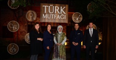 The launch meeting of &quot;Turkish Cuisine with Centennial Recipes&quot; with first lady Emine Erdoğan (C), Ankara, Türkiye, Sept. 8, 2021. (Sabah Archive Photo)