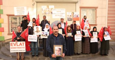 Bayram Uçucu is seen at the protests against the PKK in southeastern Diyarbakır province, Türkiye, Dec. 5, 2022. (AA Photo)