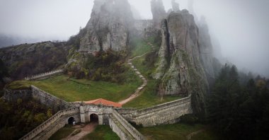 The Belogradchik fortress, northwestern region of Bulgaria, Nov. 29, 2022. (AFP Photo)