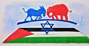 Judging by the pace of U.S. President Joe Biden’s “America is back” mantra, the Biden administration’s failure to devise a balanced approach to Palestinian-Israeli peace threatens its claim as “a defender of rights.” (Erhan Yalvaç Illustration)
