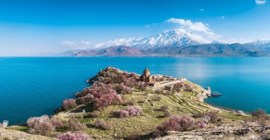 Lake Van in eastern Anatolia&#039;s Van, Türkiye. (Shutterstock Photo)
