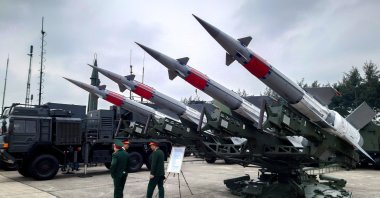 Military arms are displayed at the Vietnam International Defence Expo 2022, in Hanoi, Vietnam, Dec. 8, 2022. (Reuters Photo)