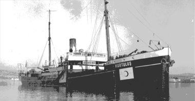 The Kurtuluş ship which carried tons of aid to Greece from Türkiye, sank in 1942. (AA Photo) 