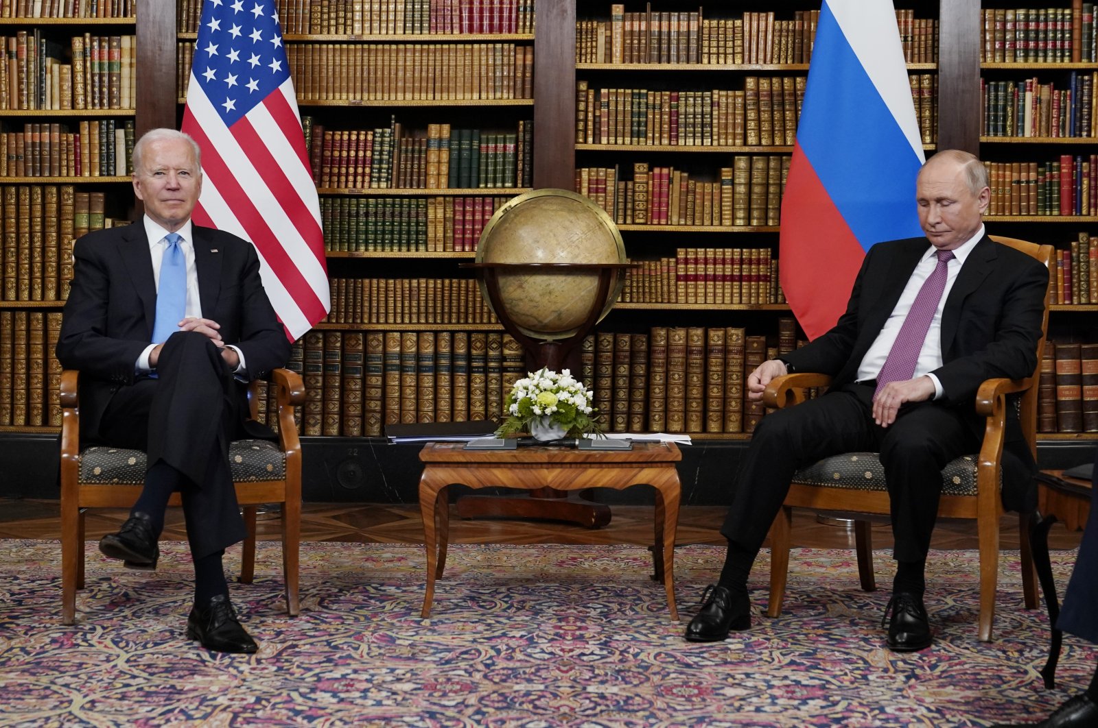 U.S. President Joe Biden meets with Russian President Vladimir Putin, in Geneva, Switzerland, June 16, 2021. (AP File Photo)