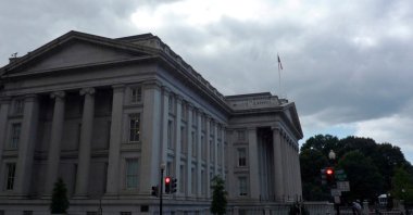 The U.S. Treasury building is seen in Washington, U.S., Sept. 29, 2008. (Reuters Photo)