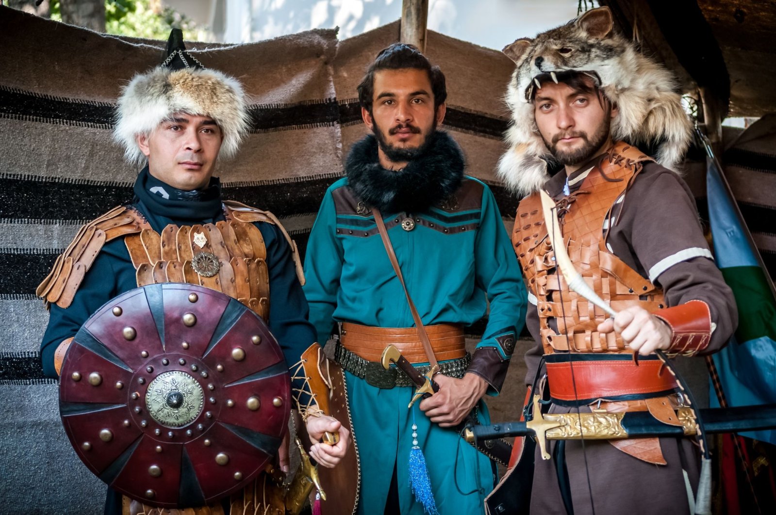Nomadic Turkman hunters during a nomadic festival, in Muğla, Türkiye, Aug. 13, 2017. (Shutterstock Photo)