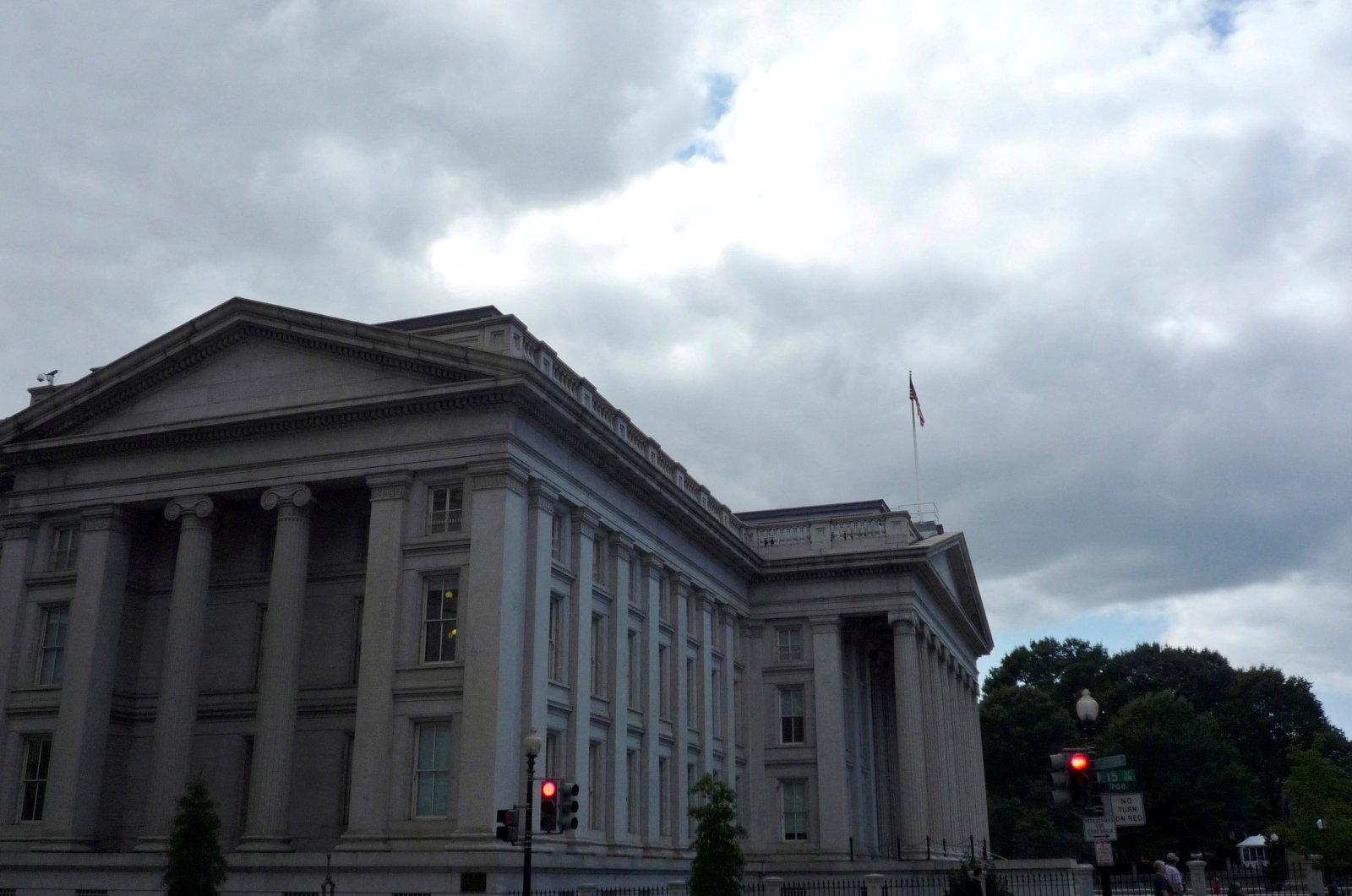 The U.S. Treasury building is seen in Washington, U.S., Sept. 29, 2008. (Reuters Photo)