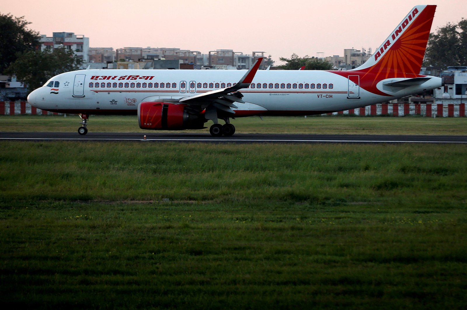 An Air India Airbus A320 neo passenger plane moves on the runway after landing at Sardar Vallabhbhai Patel International Airport, Ahmedabad, India, Oct. 22, 2021. (Reuters Photo)