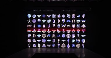 Artwork displayed in the exhibition titled &quot;Digital Serendipity,” Istanbul, Türkiye, Dec. 13, 2022. (Photo courtesy of Akbank Sanat)