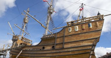 A replica of Magellan&#039;s ship in Punta Arenas, Chile, Oct. 28, 2013. (Shutterstock File Photo)