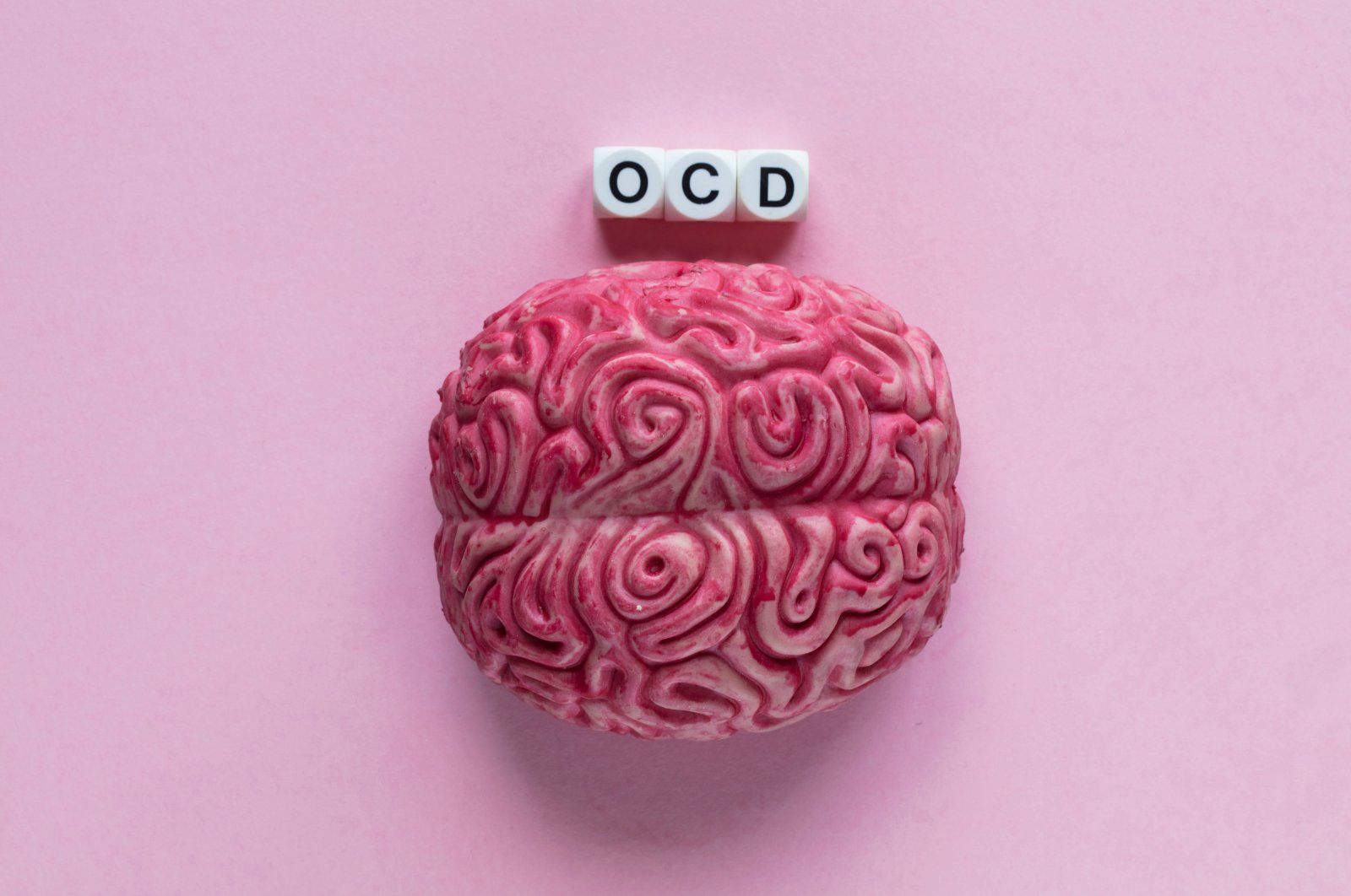 Human brain descriptive with the word Obsessive Compulsive Disorder (OCD). (Shutterstock Photo)