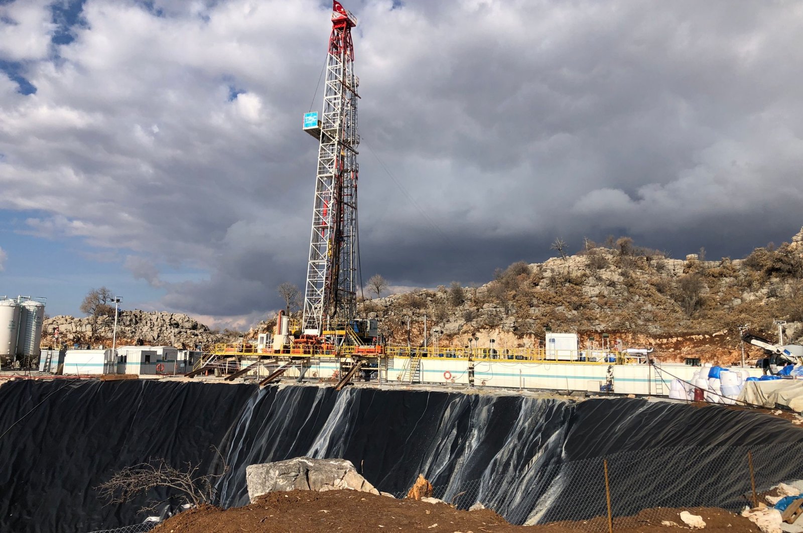 The newly discovered oil reserve field in Gabar Mountain, Şırnak, southeastern Türkiye, Dec. 12, 2022. (DHA Photo)