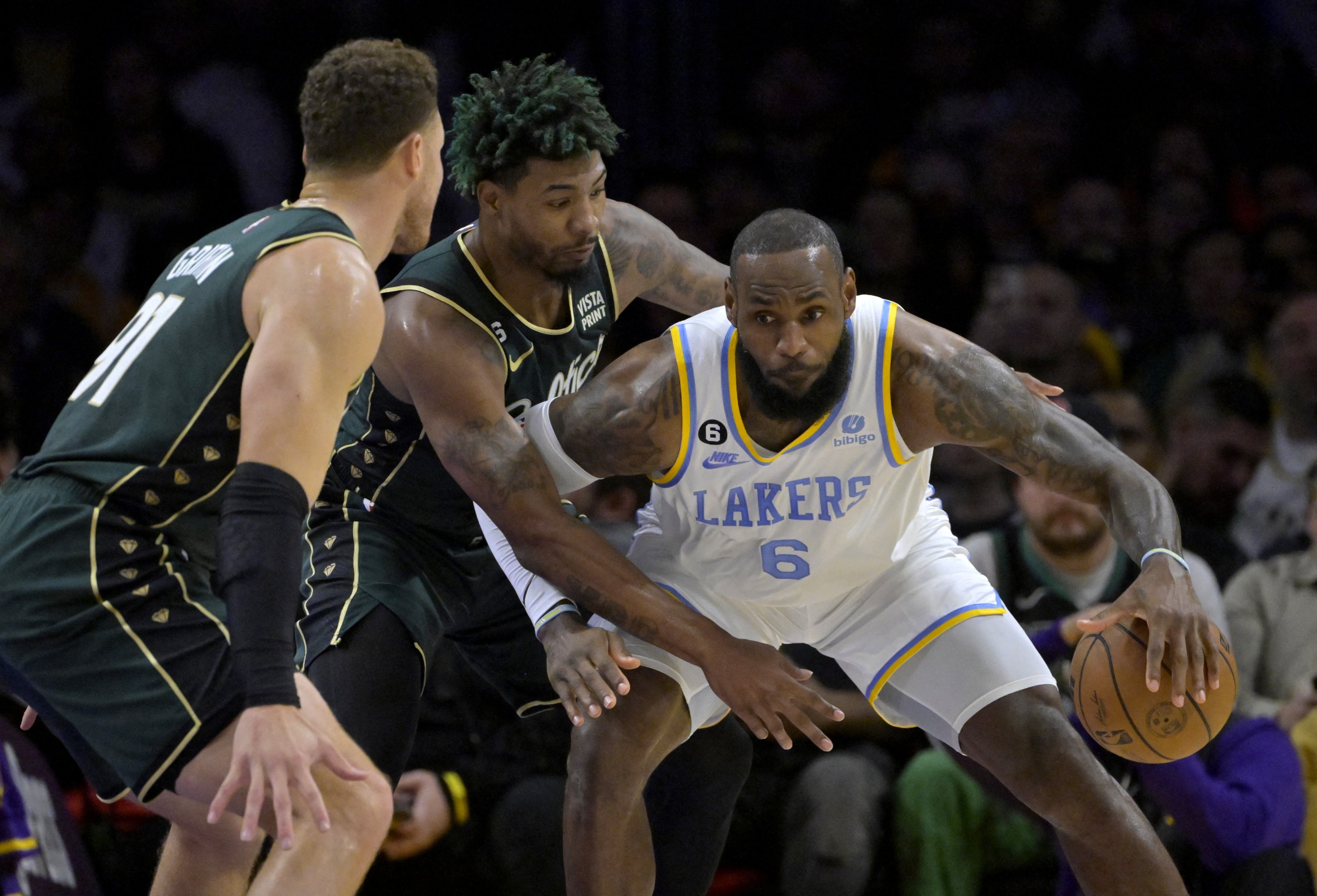 Los Angeles Lakers furious after missed foul in loss to Boston Celtics