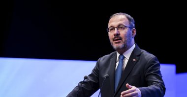 Minister Mehmet Muharrem Kasapoğlu speaks at a conference in Istanbul, Dec. 15, 2022. (AA Photo)