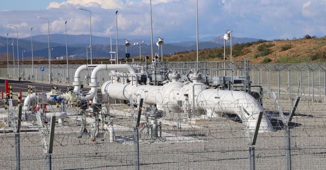 Gas valves of the TANAP project in the Ipsala district of Edirne province, northwestern Türkiye, Nov. 28, 2019. (DHA Photo)