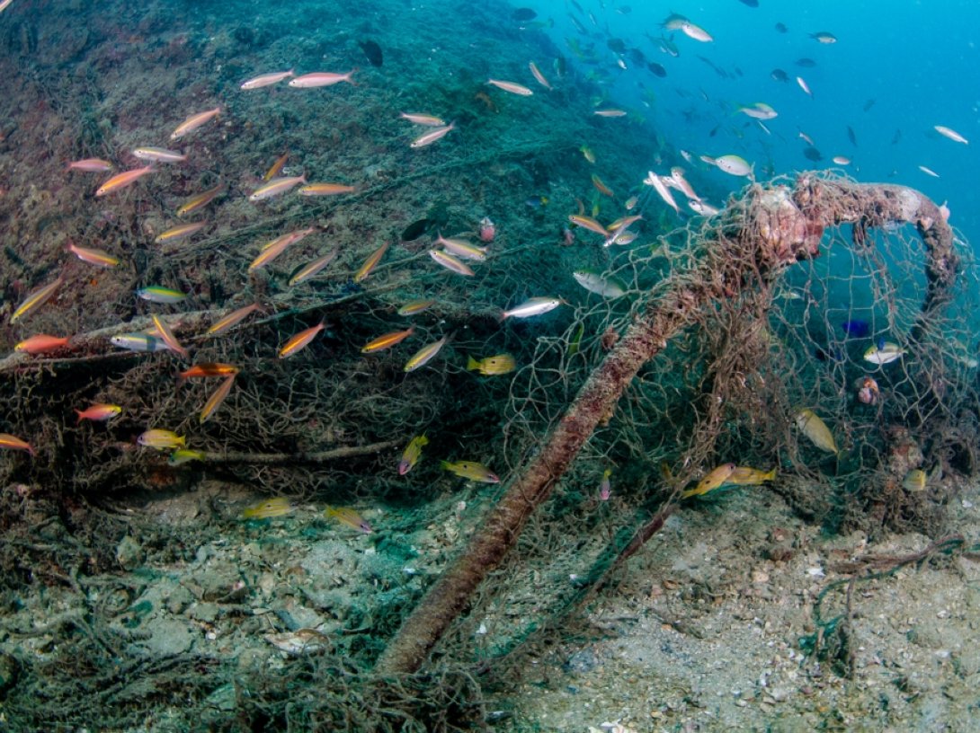 Ghost nets pose a fatal risk for fish and flora while contributing to plastic pollution. (Shutterstock Photo) 