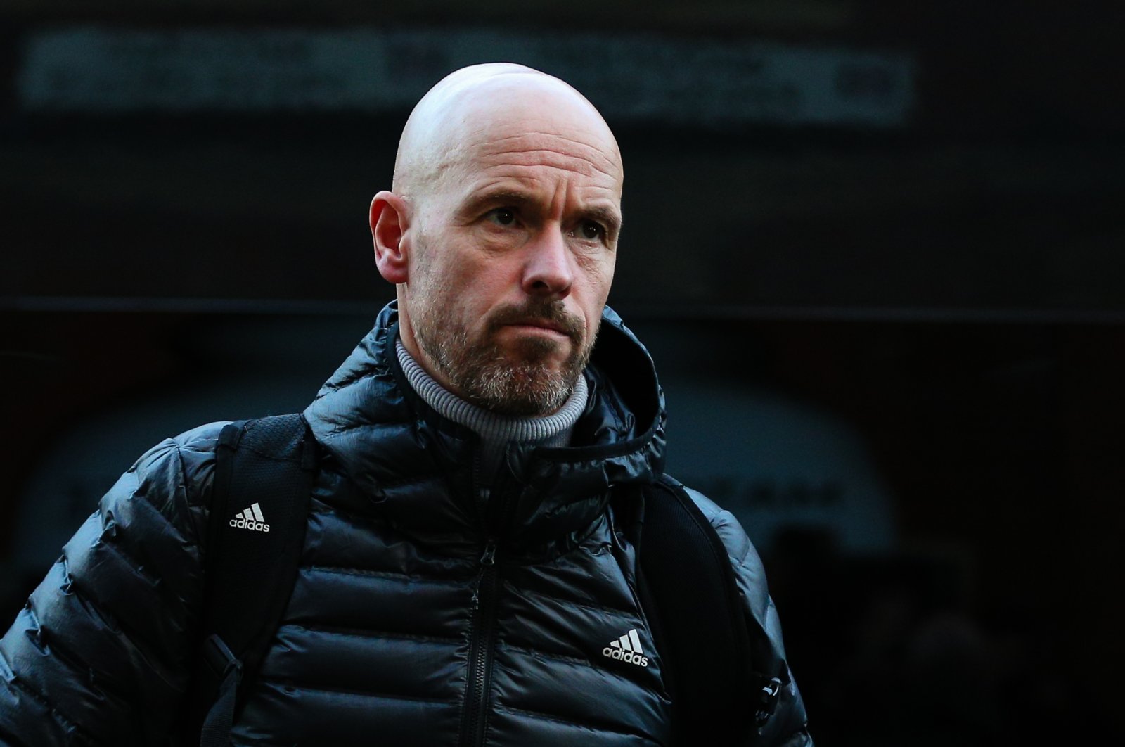 Manchester United manager Erik ten Hag arrives at the ground ahead of the Premier League match between Fulham FC and Manchester United at Craven Cottage, London, United Kingdom, Nov. 13, 2022. (Getty Images Photo)