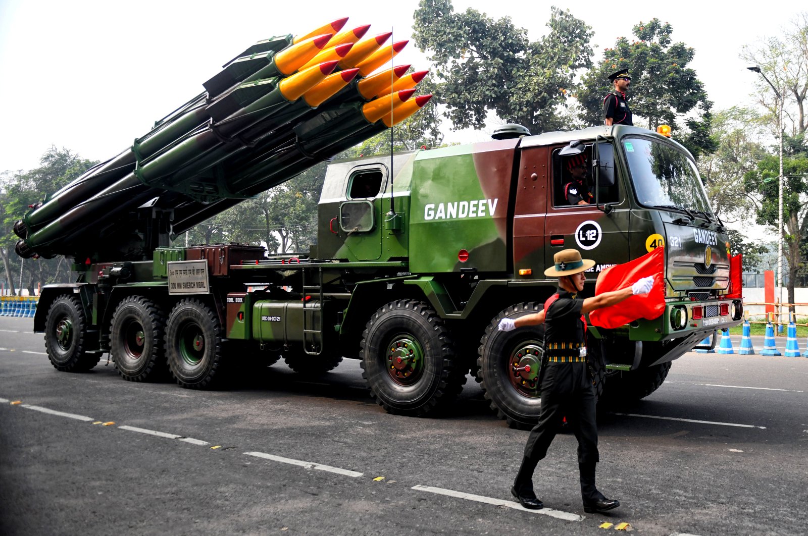 Missile Tank of Indian Army seen during the parade of Indian Republic Day at Redroad, Kolkata, Jan. 26, 2022. (Reuters File Photo)