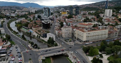 An aerial view of Sarajevo, the capital of Bosnia-Herzegovina, Sept. 25, 2022. (Reuters Photo)