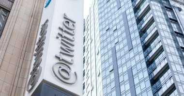 The Twitter sign is seen at their headquarters in San Francisco, California, Oct. 28, 2022. (AFP File Photo)