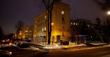 A general view of a building of the Polish Police Headquarters, in Warsaw, Poland, Dec. 15, 2022. (Reuters Photo)