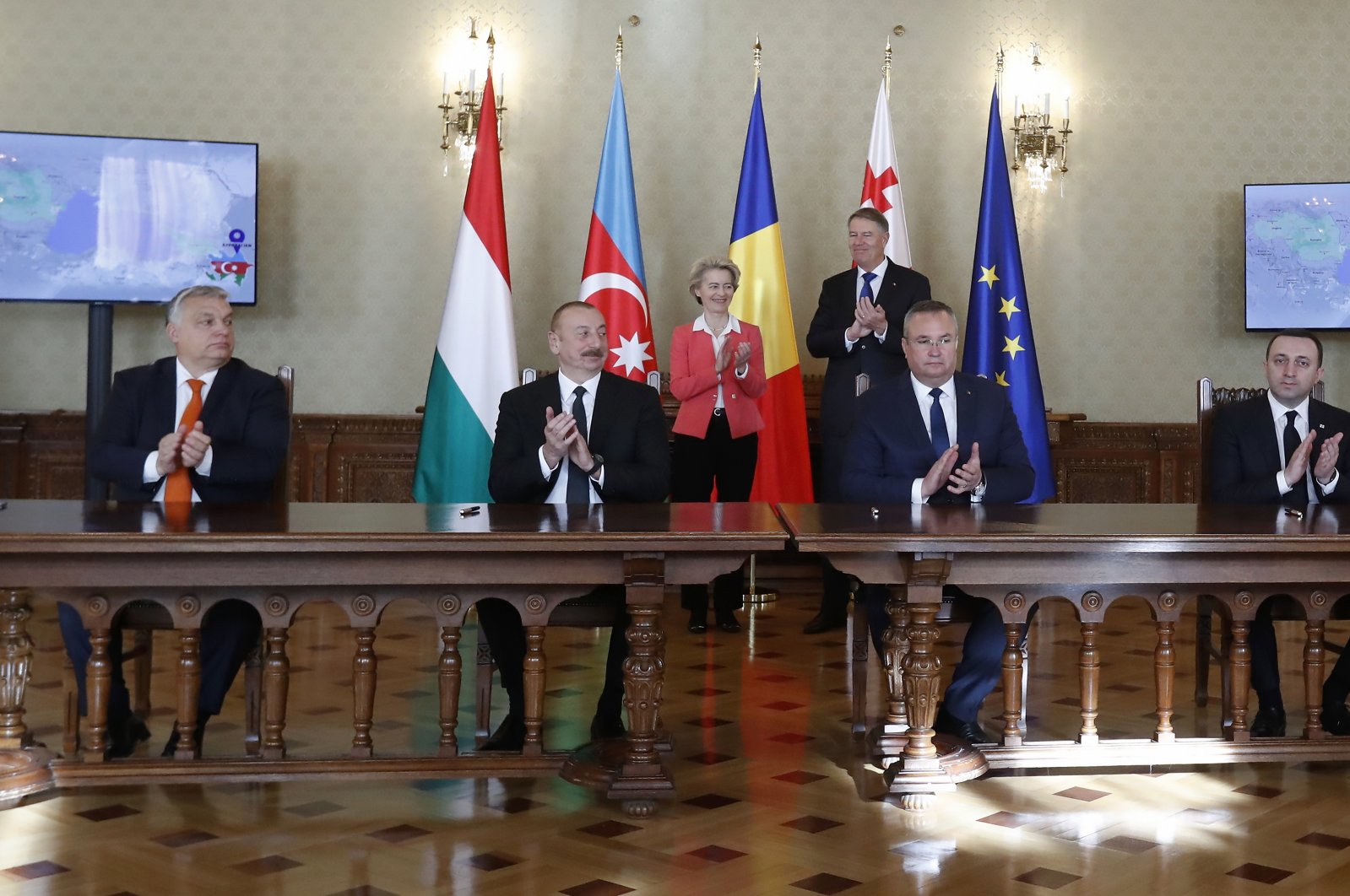 Kesepakatan tinta Azerbaijan, Georgia, Hongaria, Rumania untuk membawa gas ke Eropa