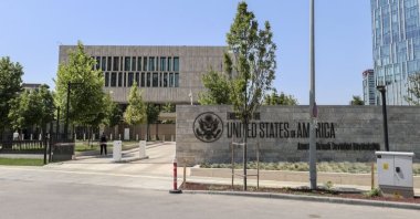 The exterior of U.S. Embassy building in the capital Ankara, Türkiye, Aug. 31, 2022. (AA Photo)