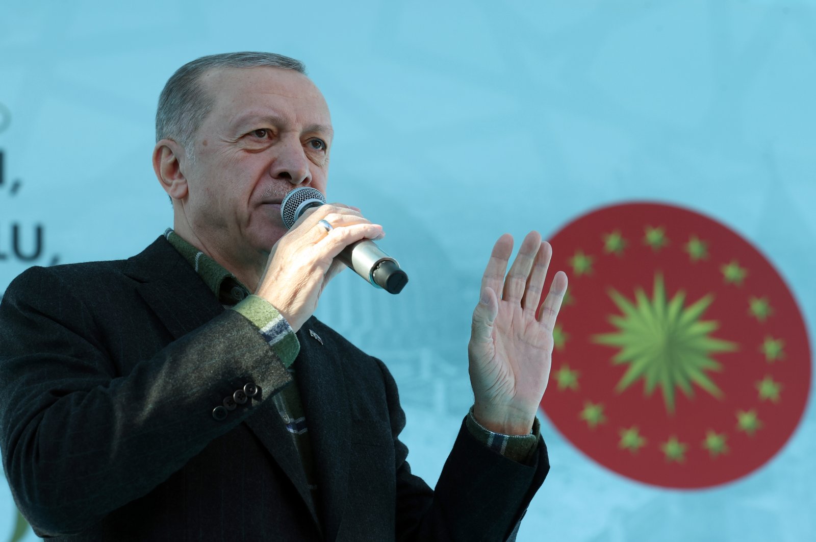 President Recep Tayyip Erdoğan speaks at a program in southeastern Mardin province, Türkiye, Dec. 17, 2022. (AA Photo)