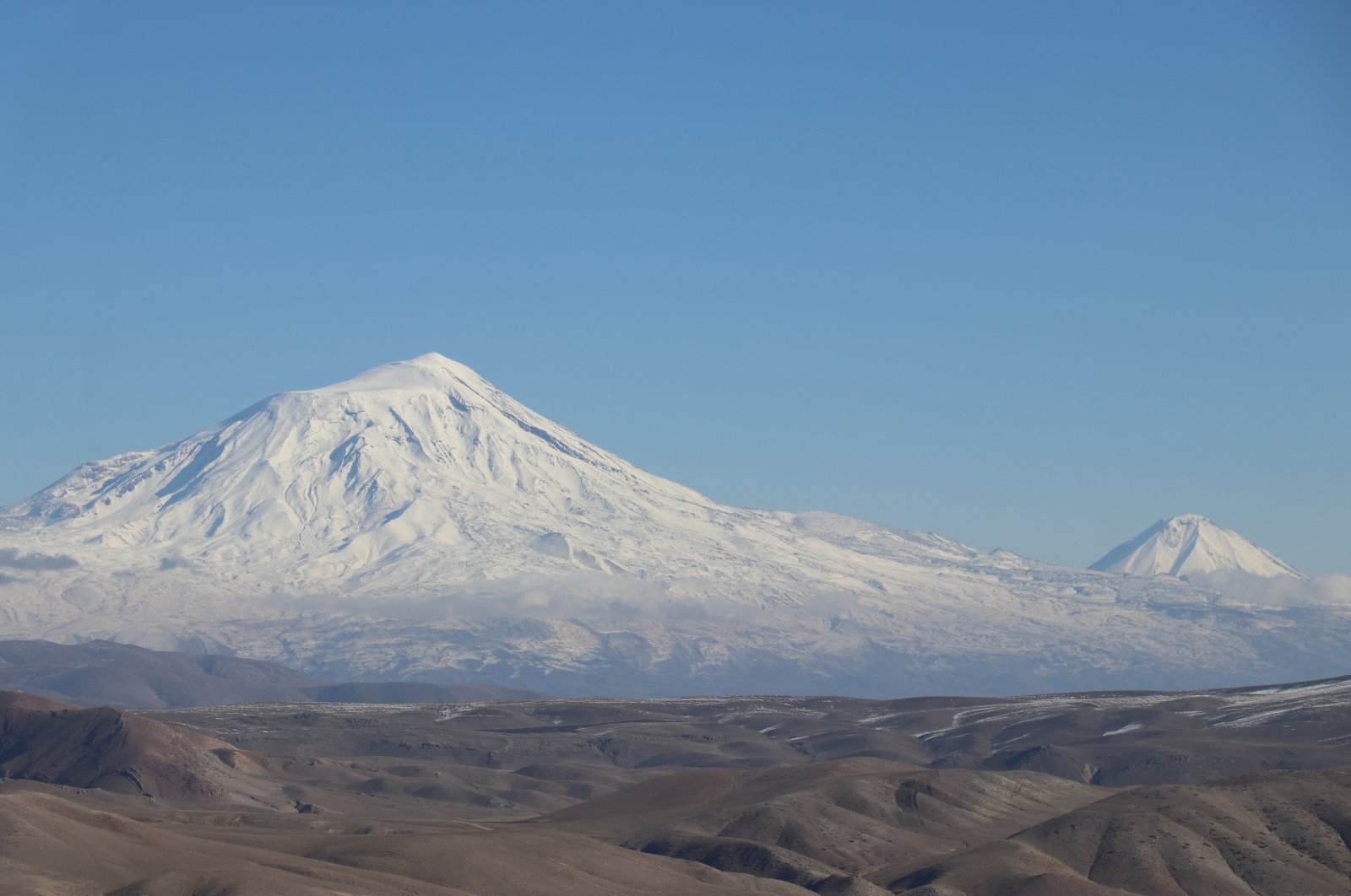 A view of Mount Ağrı, in Ağrı, eastern Türkiye, Dec. 19, 2022. (AA Photo) 