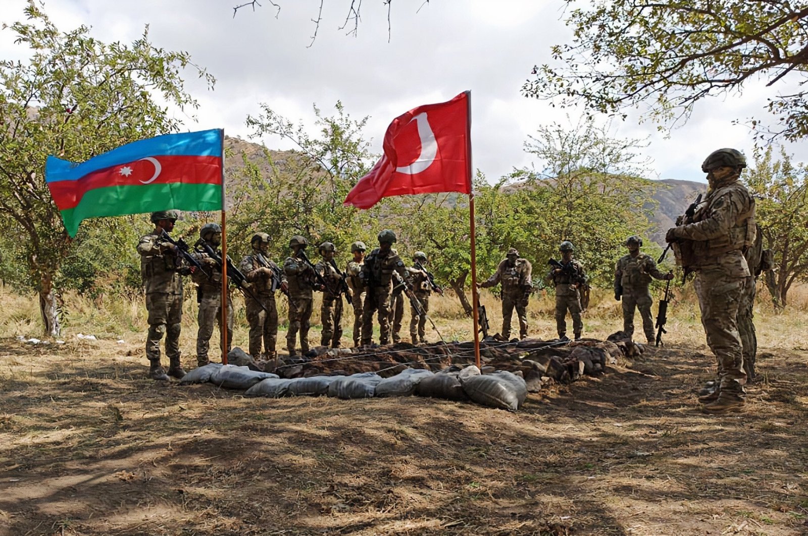 Turkish and Azerbaijani militaries participate in joint military exercises in Lachin, Azerbaijan, Sept. 7, 2021. (AA Photo)