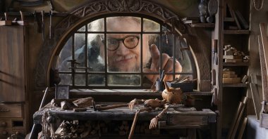 Filmmaker Guillermo del Toro, on the set of  &quot;Guillermo del Toro&#039;s Pinocchio.&quot; (AP Photo)