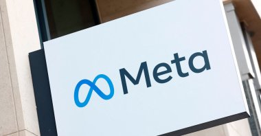 The logo of Meta Platforms&#039; business group is seen in Brussels, Belgium, Dec. 6, 2022. (Reuters Photo)