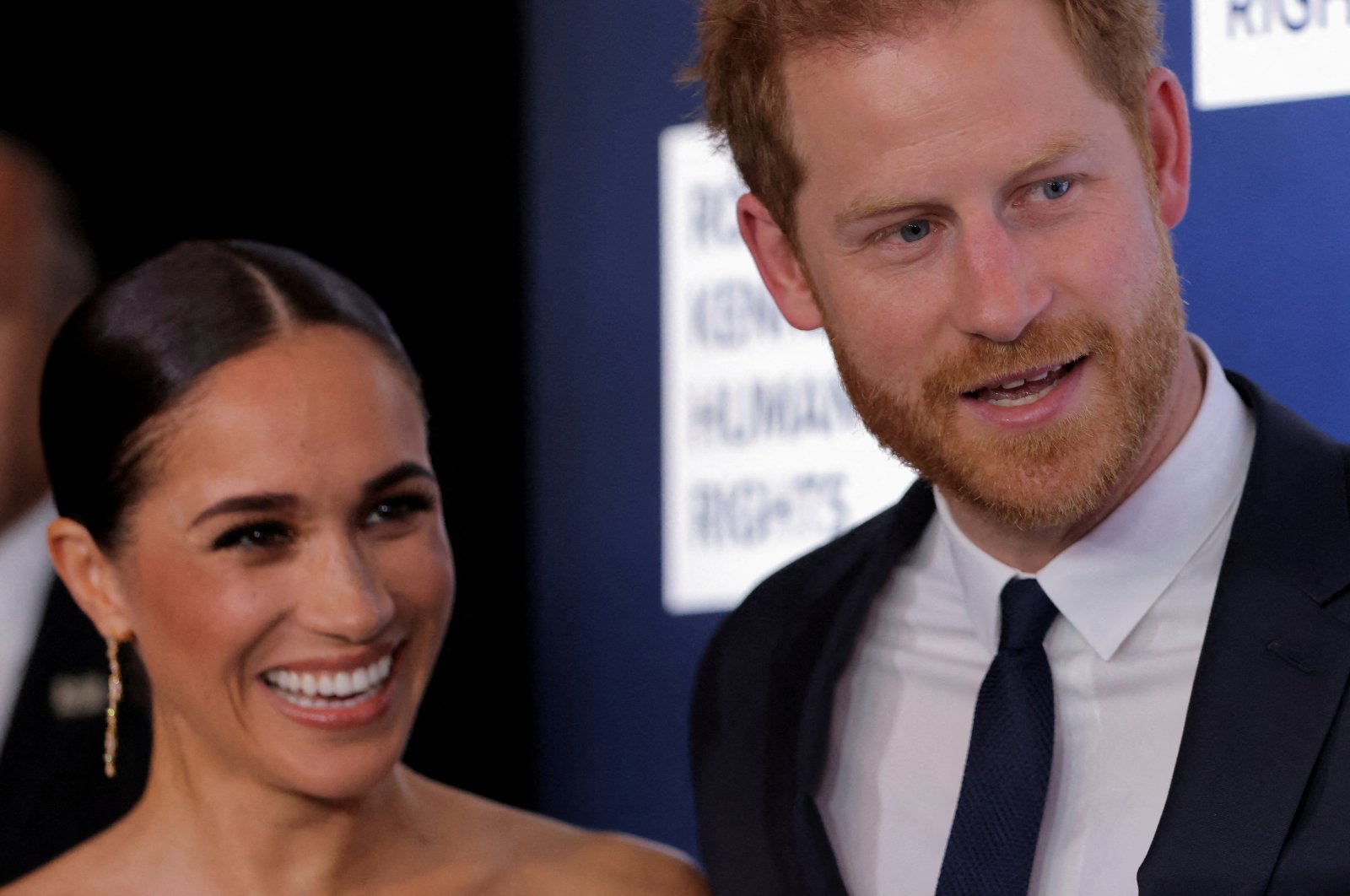 Britain&#039;s Prince Harry, Duke of Sussex, and Meghan, Duchess of Sussex, attend the 2022 Robert F. Kennedy Human Rights Ripple of Hope Award Gala in New York City, U.S., Dec. 6, 2022. (Reuters Photo)