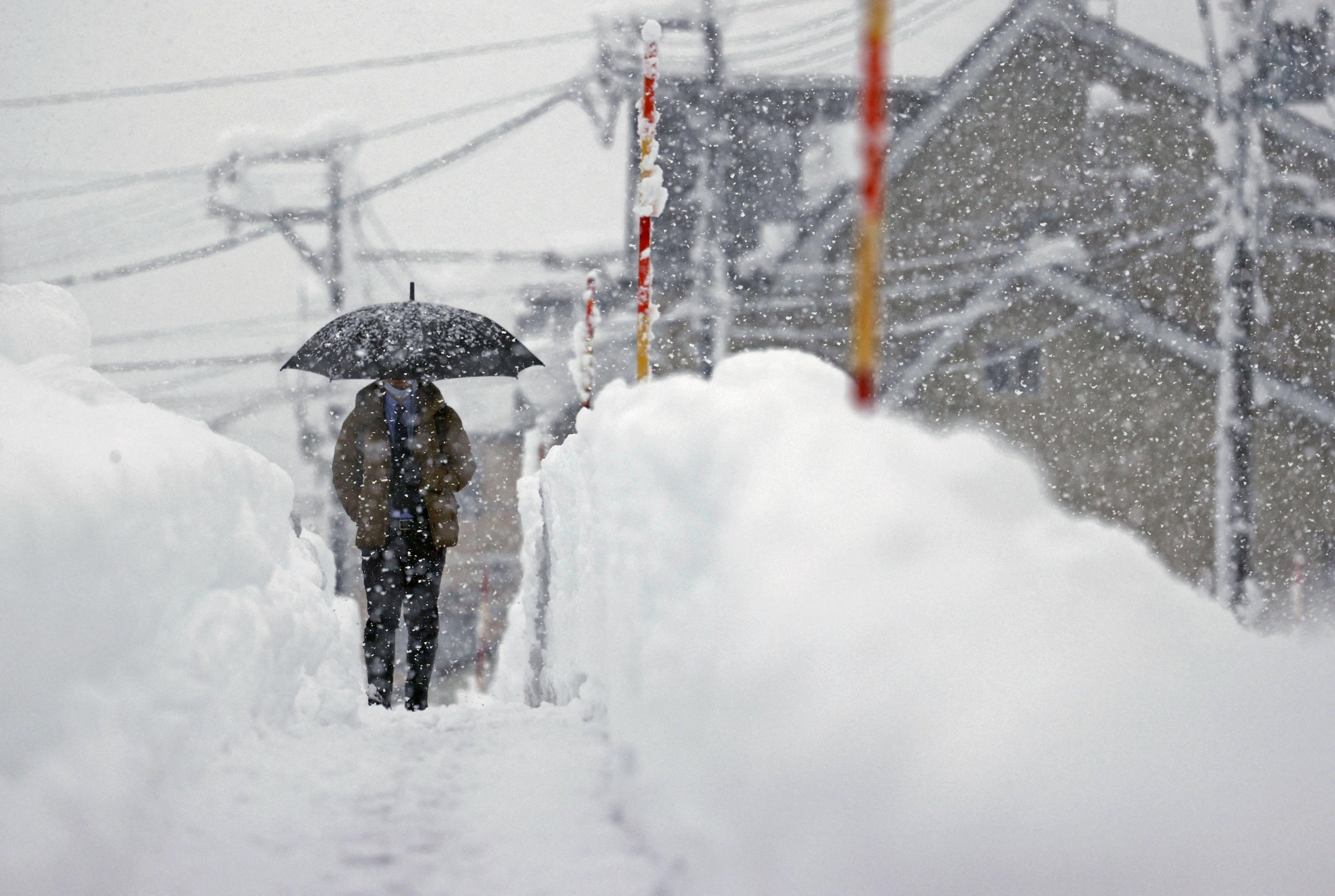 Snowfall Hokkaido Japan