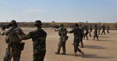 Turkish and Pakistani soldiers take part in the joint "Crescent and Star-2022 Exercise" in Karachi, Pakistan, in this photo released by the Defense Ministry on Dec. 27, 2022. (Defense Ministry Handout)