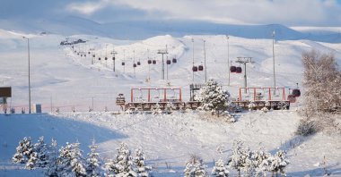 Türkiye's major winter toursim spot, Erciyes Ski Center, Kayseri, central Türkiye, Dec. 27, 2022. (DHA Photo)