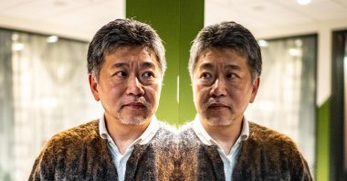 Japanese director Hirokazu Kore-eda poses during a photo session following an interview with AFP in Tokyo, Japan, Dec. 9, 2022. (AFP Photo)