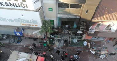 A view of the scene of the blast, in Nazilli, Aydın, western Türkiye, Dec. 30, 2022. (AA Photo) 