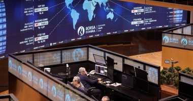 Stockbrokers trading at Borsa Istanbul (BIST) as exchange closes 2022 at an all-time high, in Istanbul, Türkiye, Friday, Dec 30, 2022. (IHA Photo)