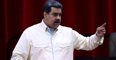 Venezuelan President Nicolas Maduro delivers a speech at Cuba's national assembly, Havana, Cuba, Dec. 14, 2022. (AFP Photo)